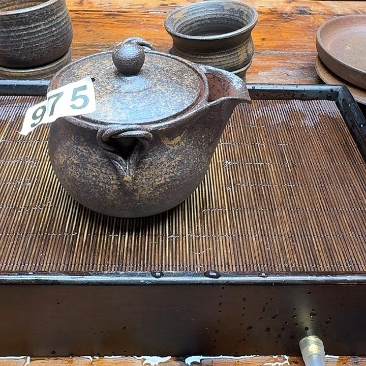 纯手工制作粗陶茶具