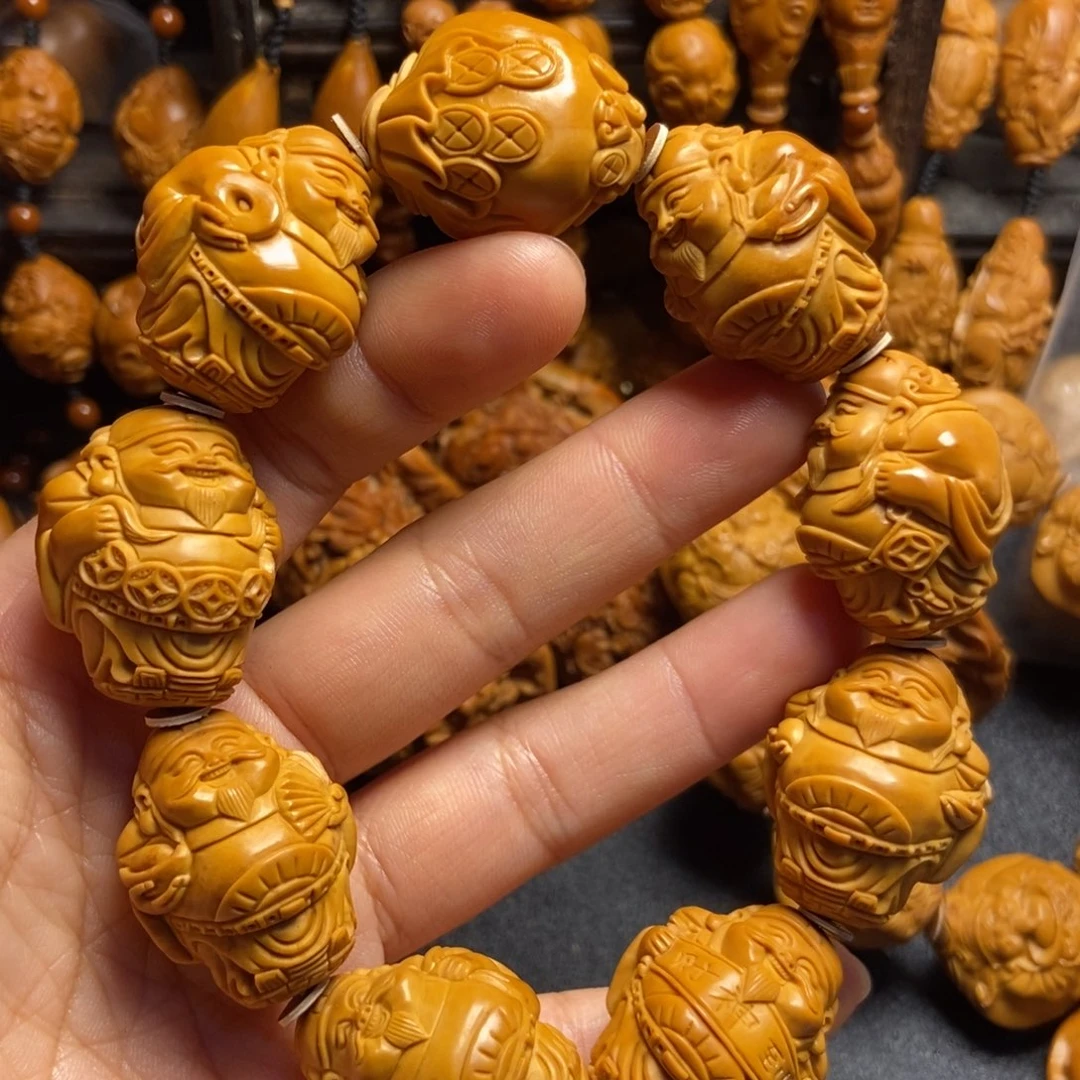【闪购商品】手串/手链橄榄核D*M站立财神上色