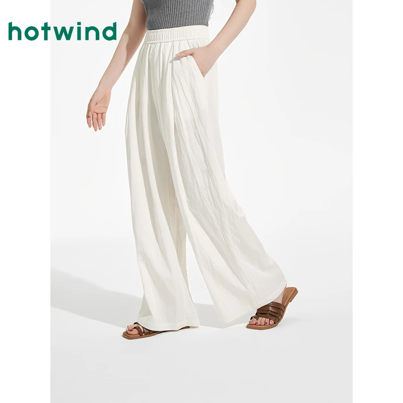 热风2025年夏季新款女士垂感山本裤F04W25602