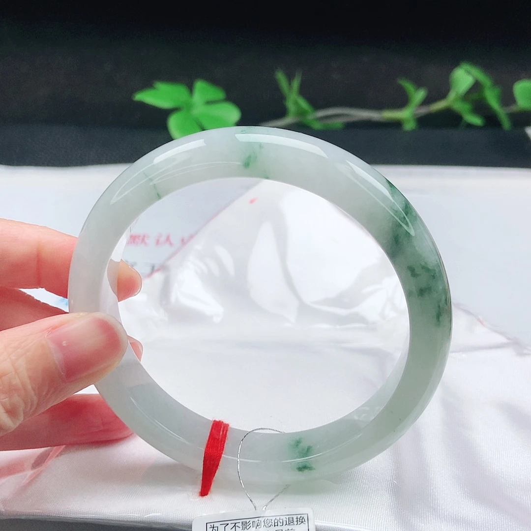未镶嵌手镯翡翠63圈
