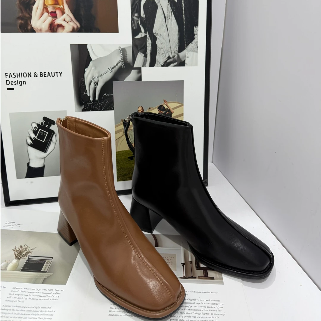 【拍小一码-】新款瘦腿神器百搭秋冬女士长筒骑士靴529-11