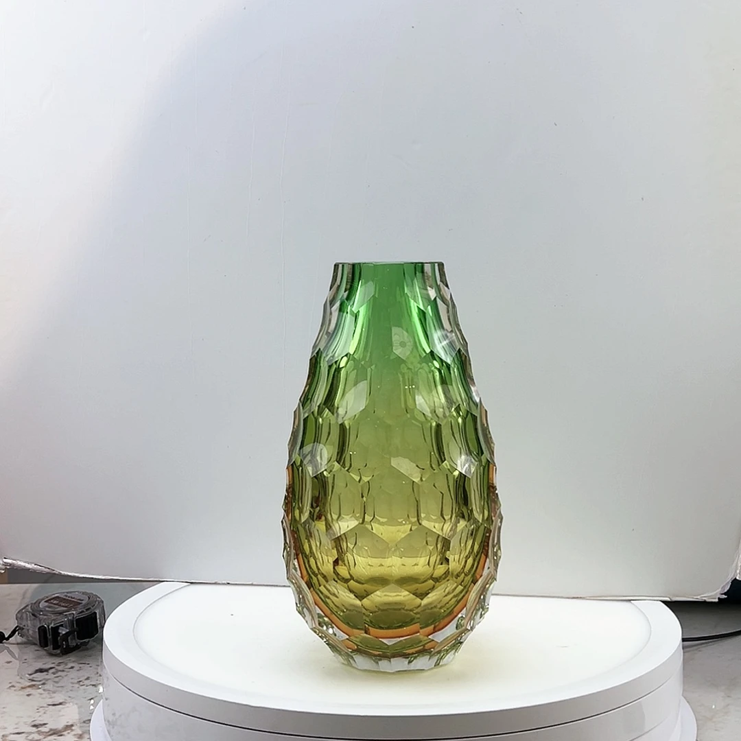 茶盏琉璃水晶花瓶