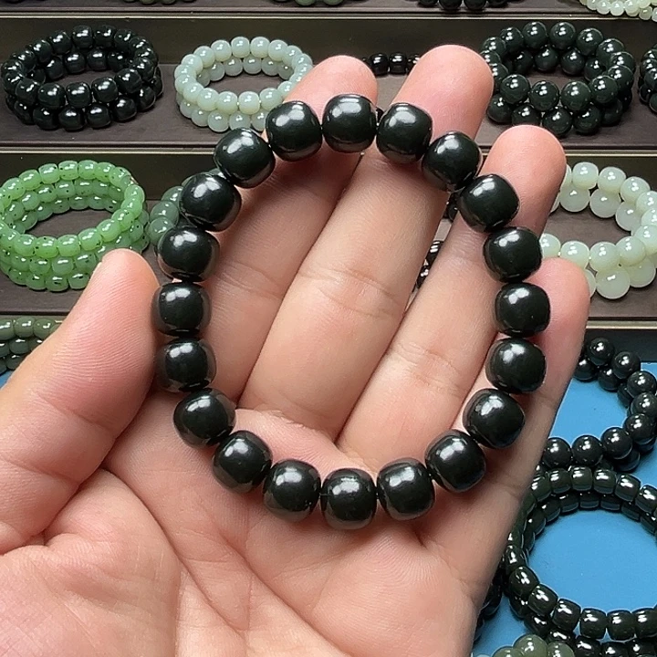 和田玉未镶嵌手链