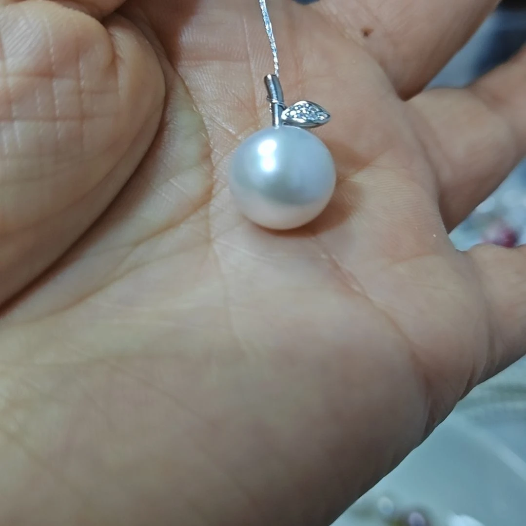 淡水珍珠银S925镶嵌颈饰
