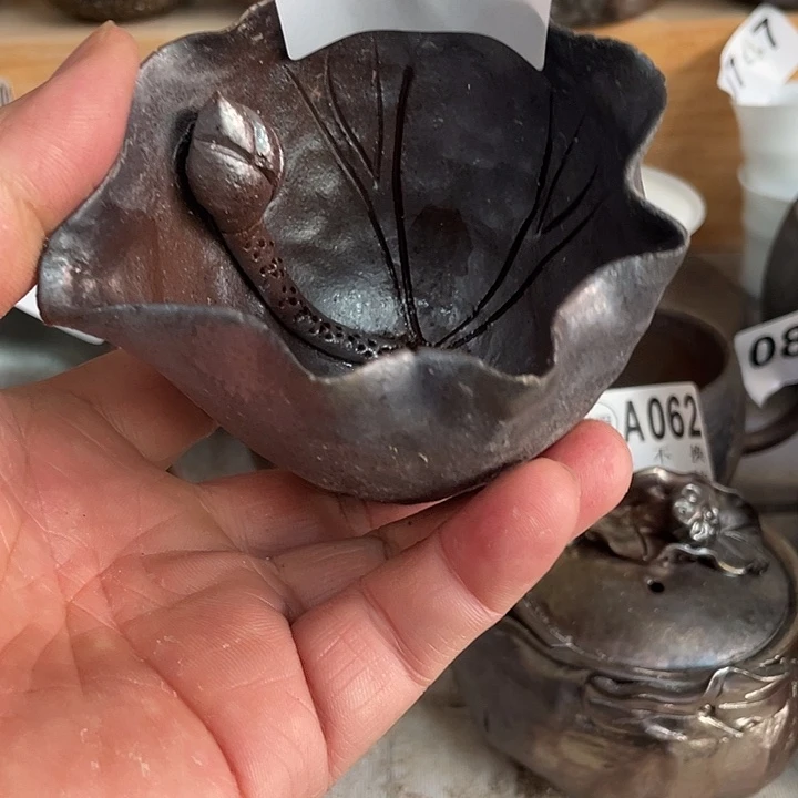 娇***虎陶杯子柴烧纯手工873