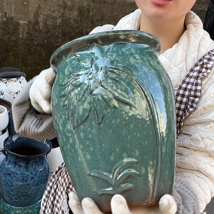 紫砂花盆正品口20高25