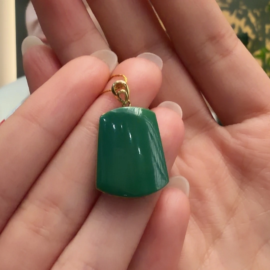 绿松石18K金镶嵌颈饰