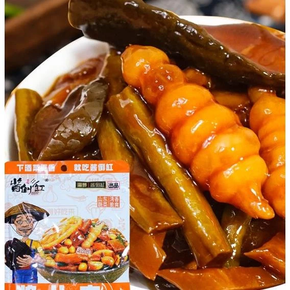 酱倒三缸酱八宝即食下饭香脆爽口农家酱腌菜黄瓜萝卜干八宝菜腌制