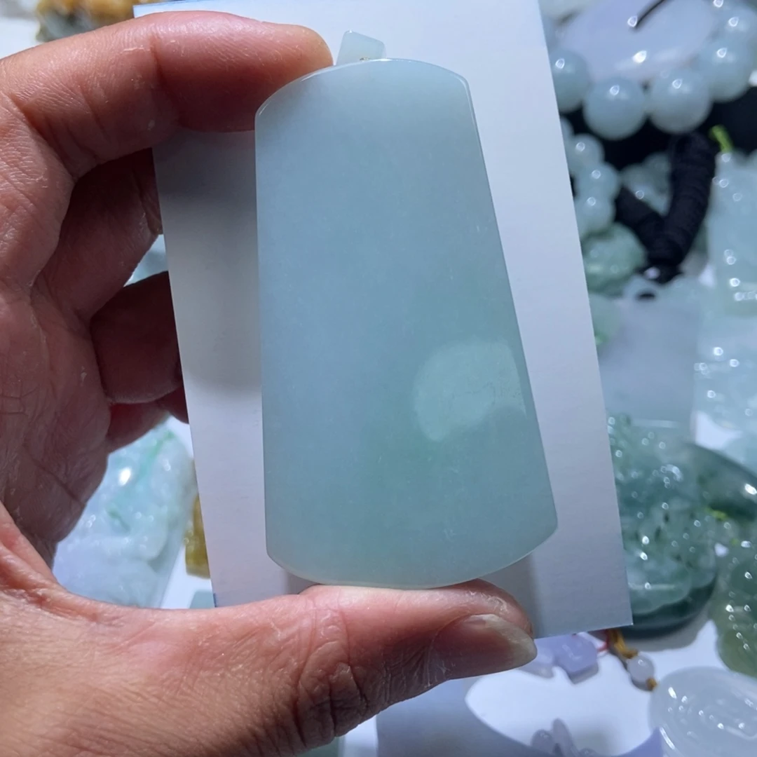 老***厂定制翡翠未镶嵌无事牌