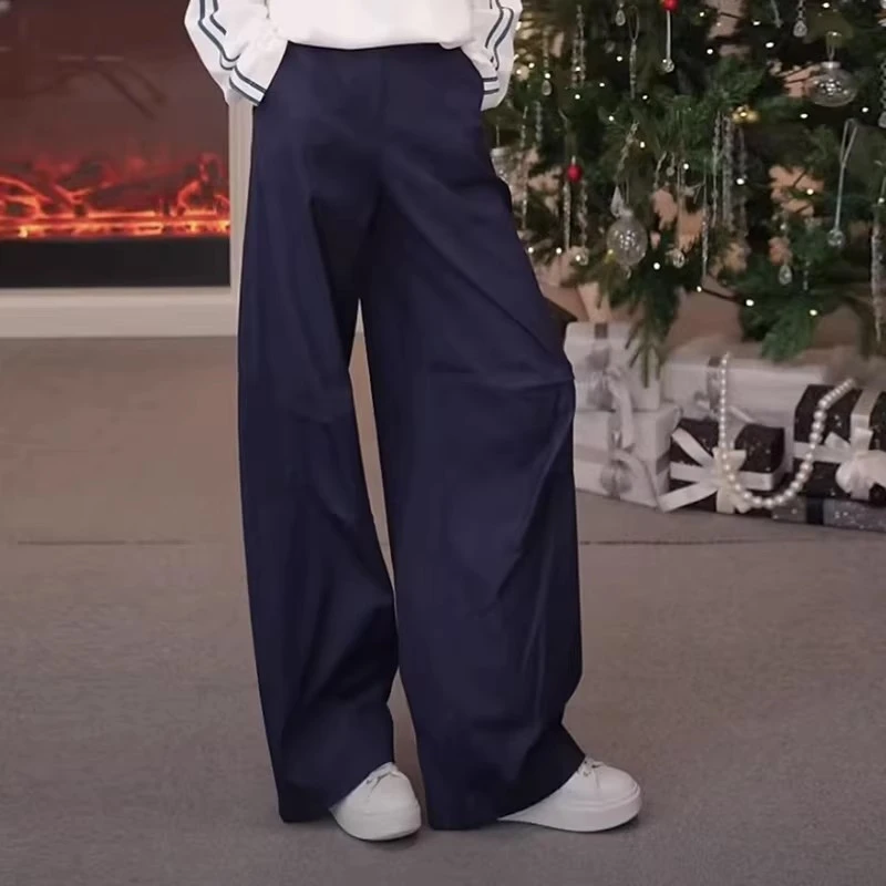 【专柜品质】早春新款高腰显瘦造型休闲工装小弯刀裤牛仔裤女510029