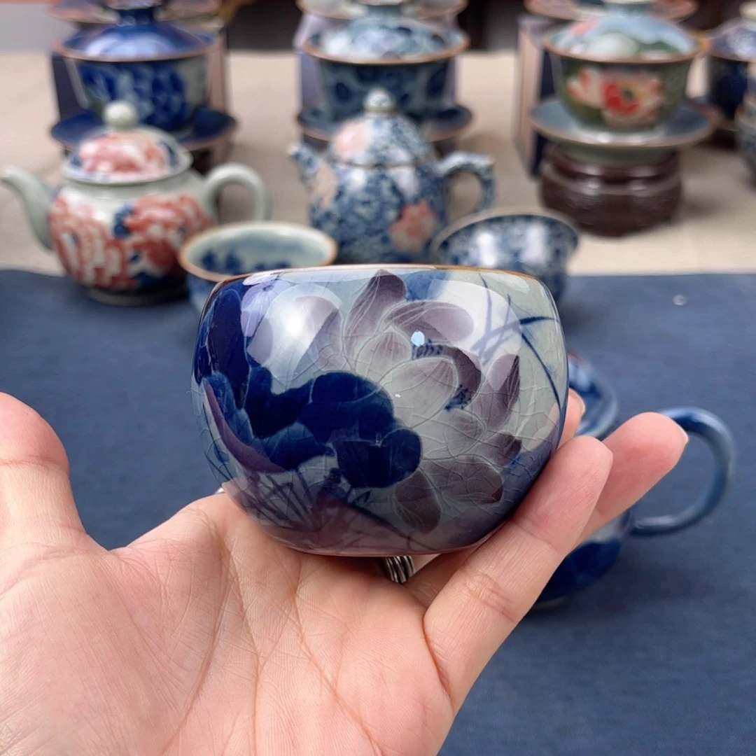 杯景德镇手绘手工茶具