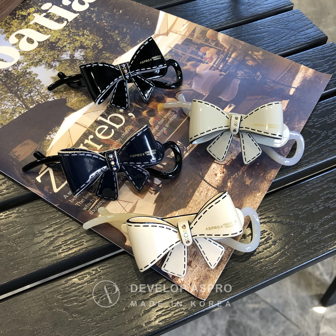 【现货】【CF✖️ASPRO合作联名款】韩国新款蝴蝶结扭扭夹B4-3-AP34