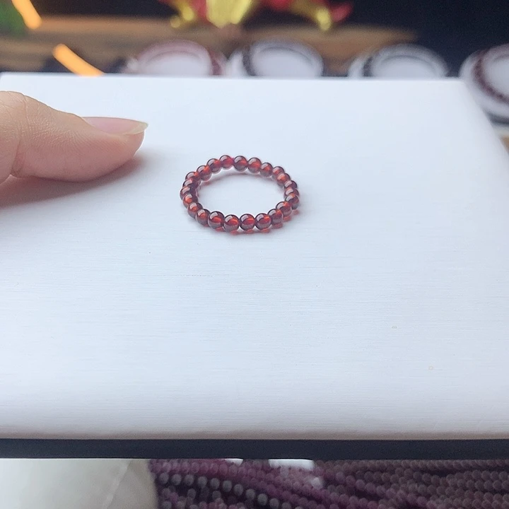未镶嵌手链石榴石戒指