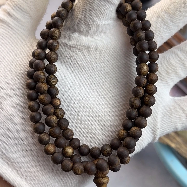 沉香沉香碎屑奇楠沉香06圆珠多圈多样性发一14g