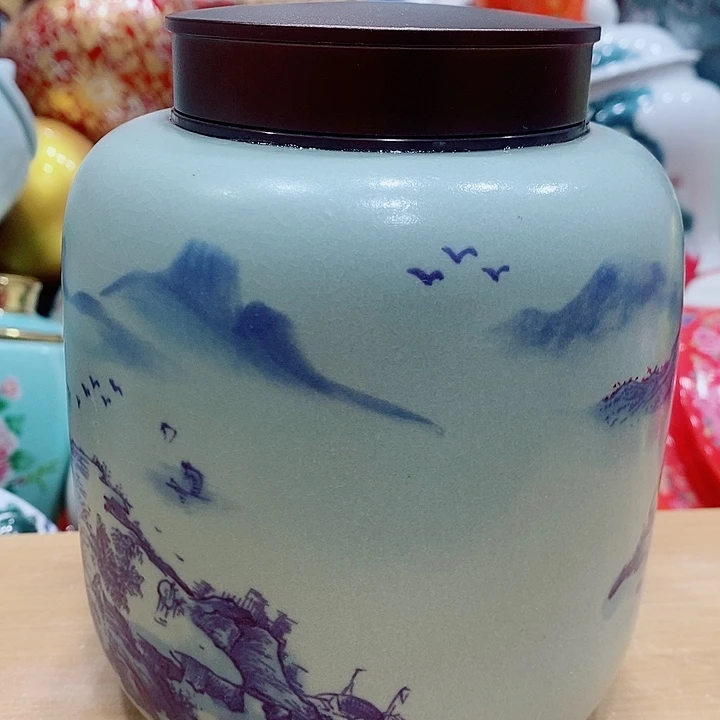 琉璃手工艺品储存罐茶叶罐密封罐