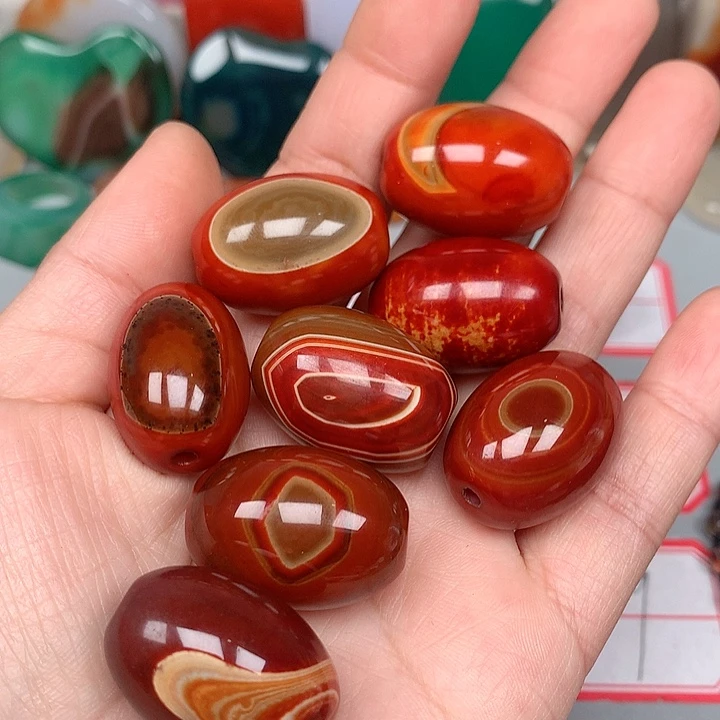 笑***生玛瑙/玉髓未镶嵌颈饰