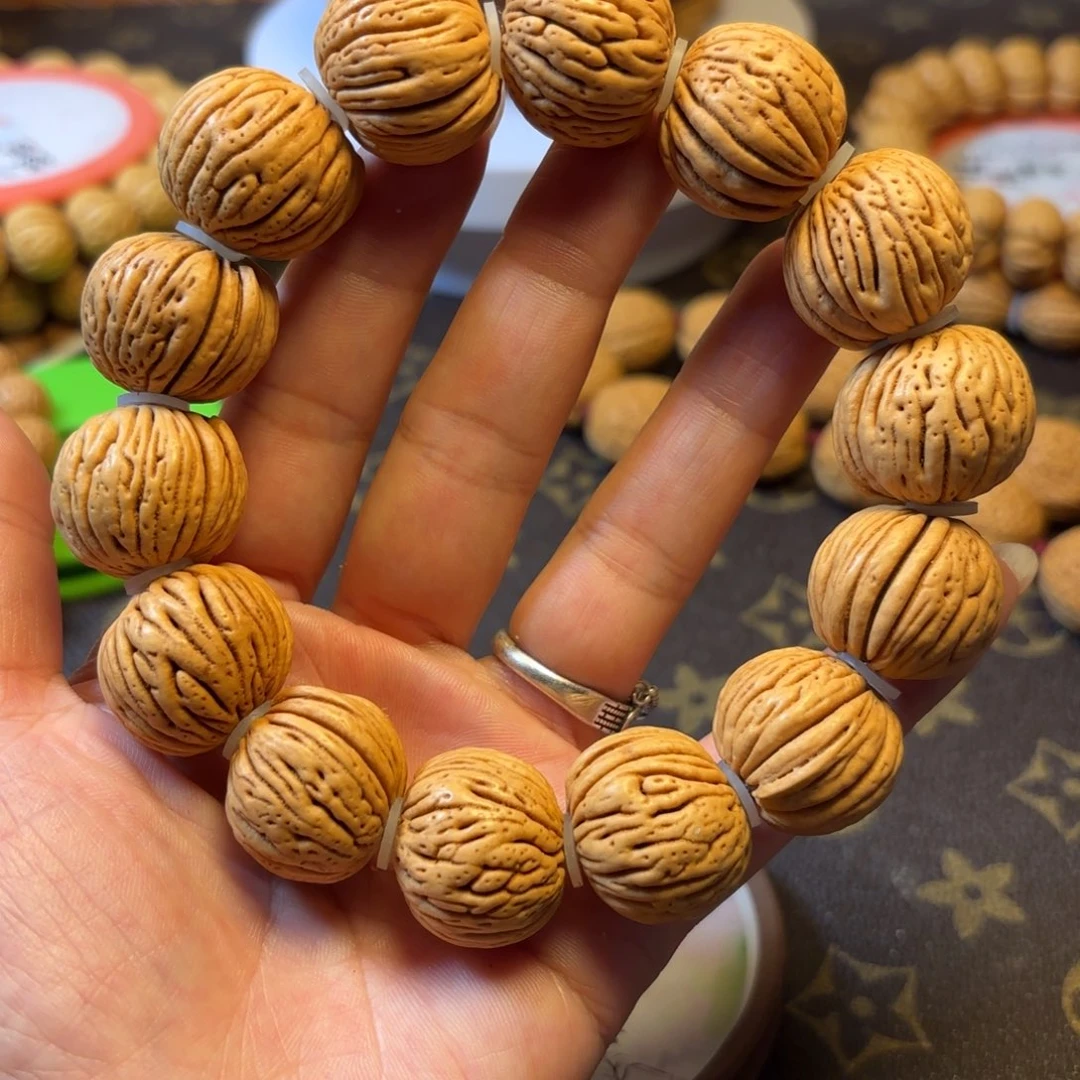 桃核手串树皮纹 桃核