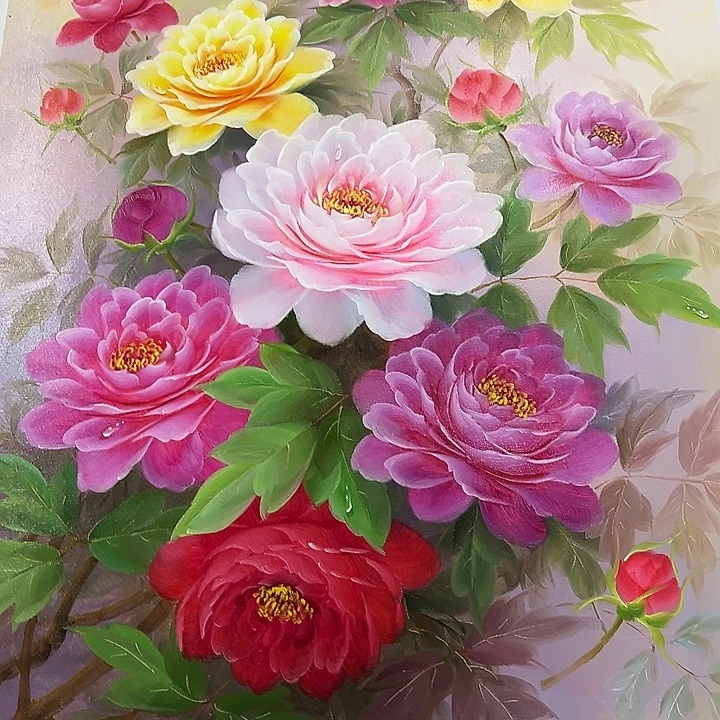 油画恭喜一直一直影子