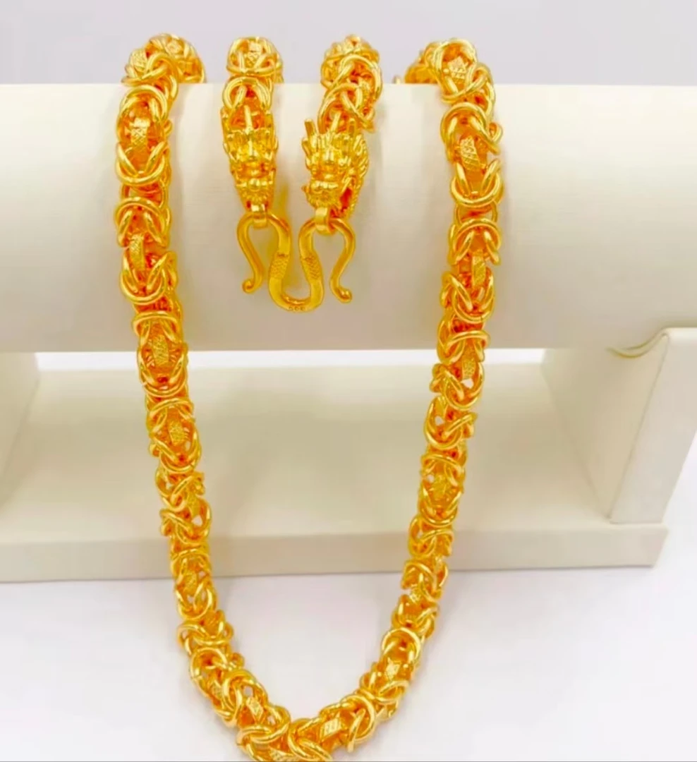 合金项链 70CM霸气轻奢龙骨项链