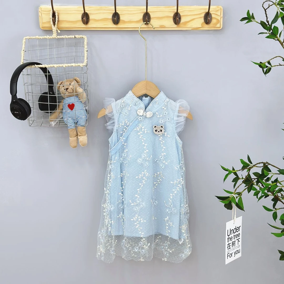 353高端专享夏款连衣裙蓝色