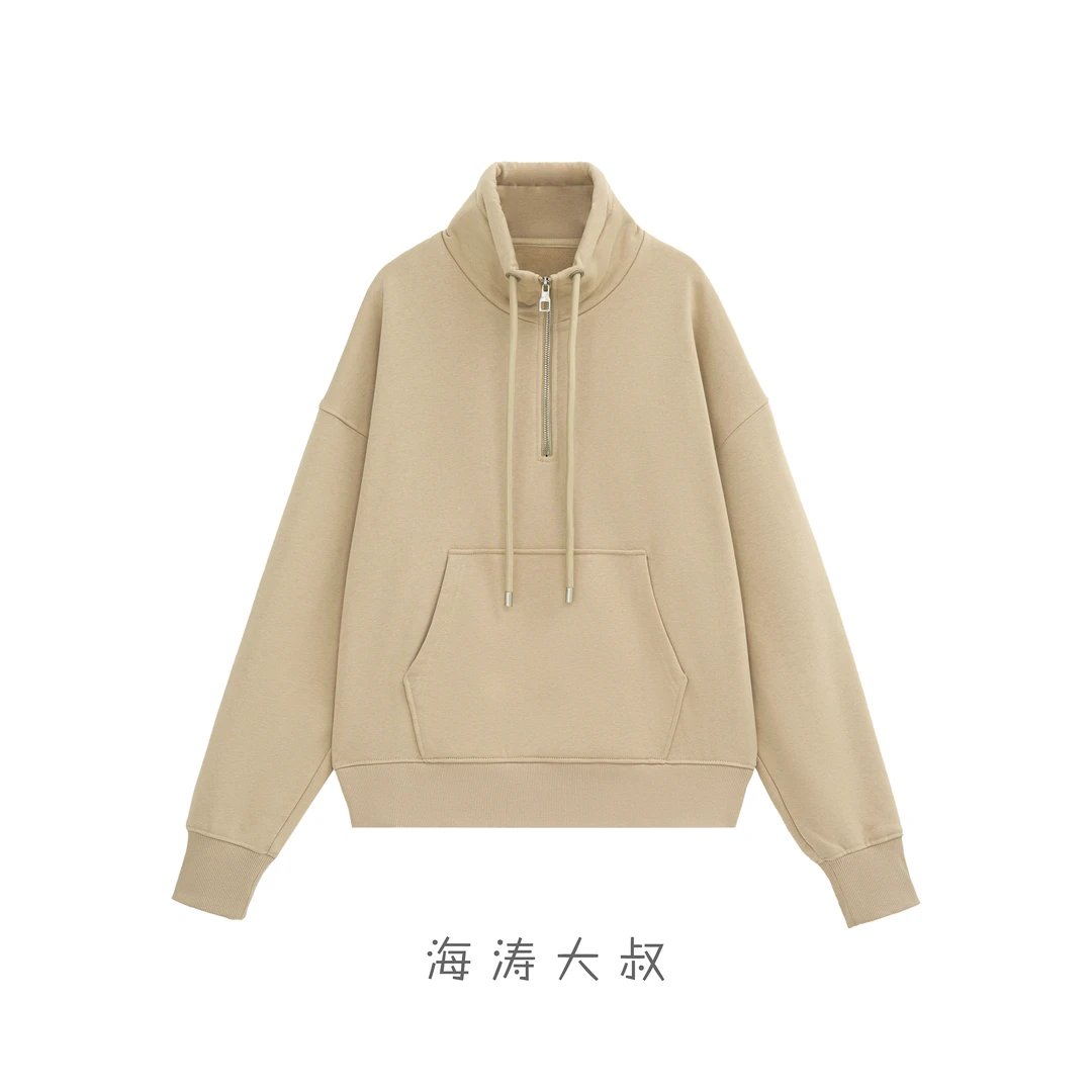 【海涛大叔】390g重磅定制面料静奢风套头卫衣  883057