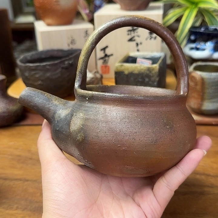 柴岗信義备前烧提梁公道福利一口价