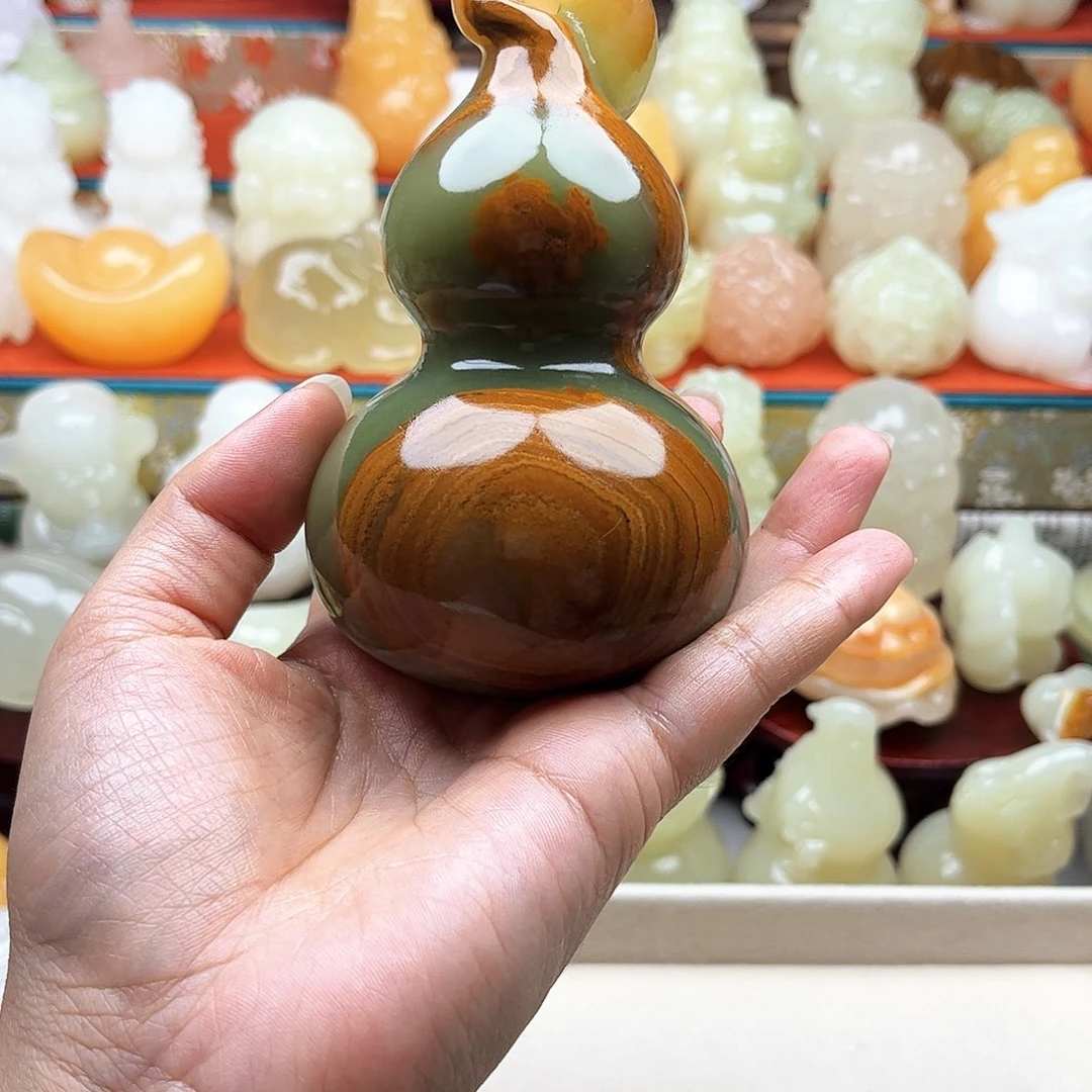 用***1石材葫芦手吧摆件