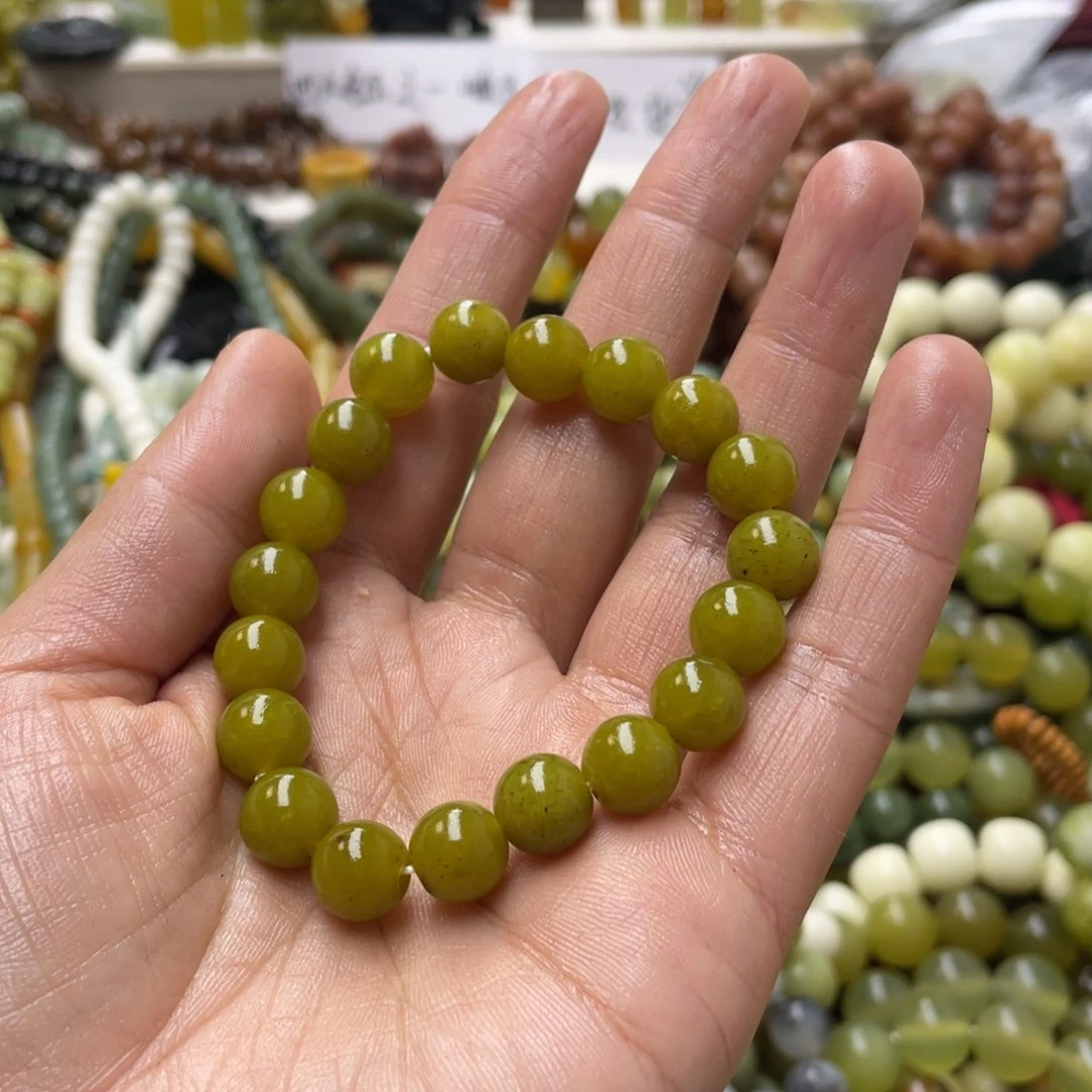 蛇纹石玉手链未镶嵌