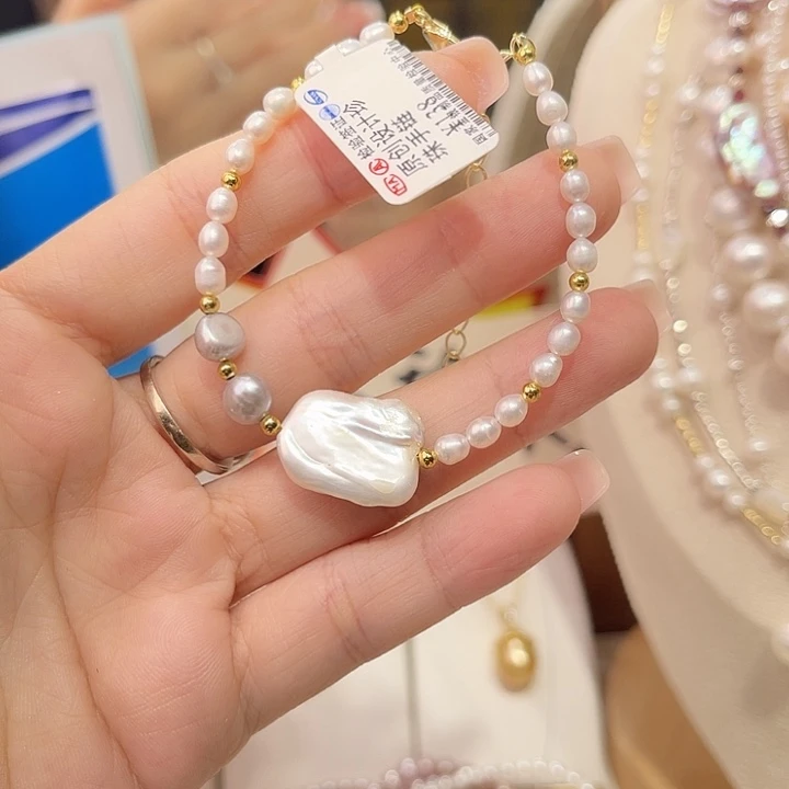 合金手绳淡水珍珠