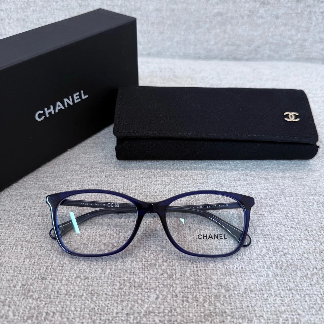 未使用 Chanel/香奈儿 蓝色平光镜24葫芦娃