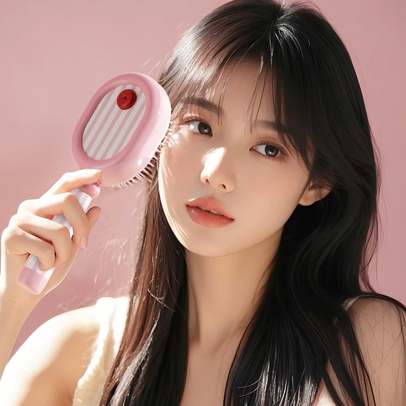 新款头皮按摩梳子女生长发卷发梳蓬松学生宿舍家用便携多用按摩梳