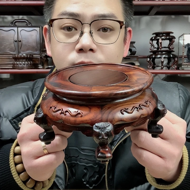 紫砂工艺品海*心工艺品底座