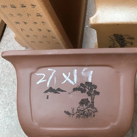 紫砂花盆手工制作
