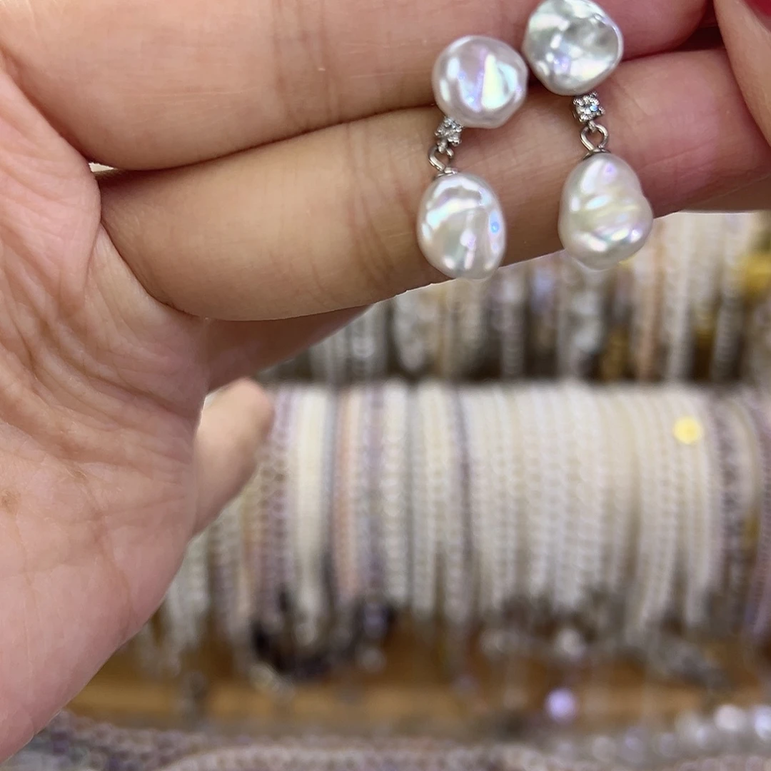 钛钢颈饰淡水珍珠