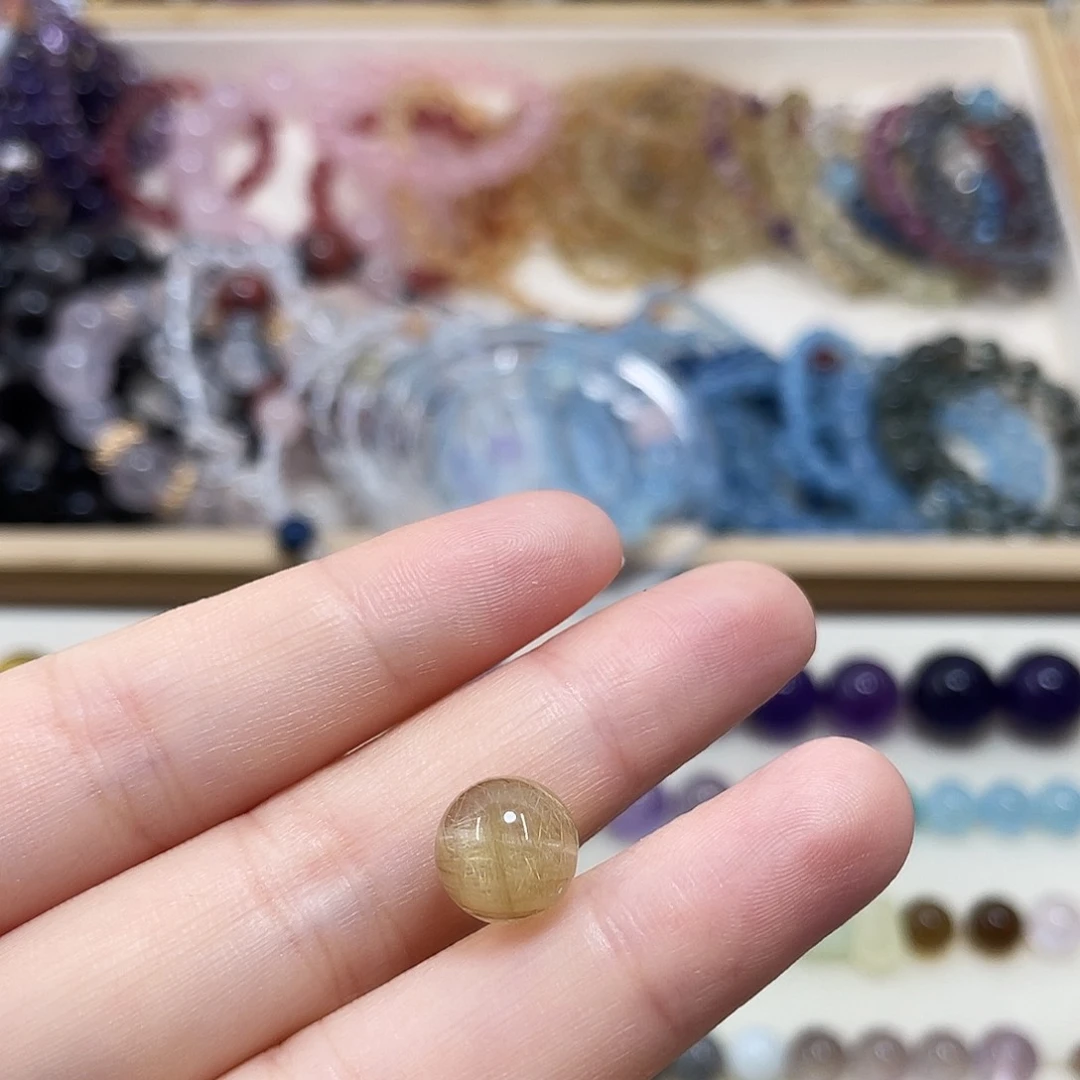 水晶珠宝半成品未镶嵌尛**?发晶10