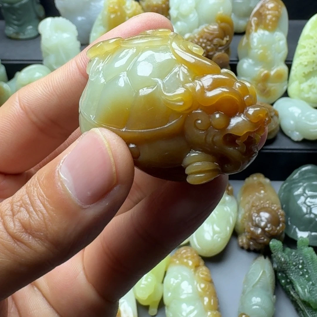 和田玉把件未镶嵌澎**棒