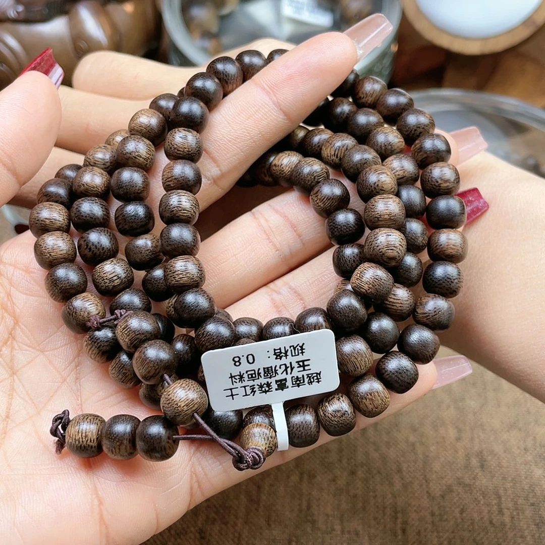 沉香手串老*哥越南富森红土