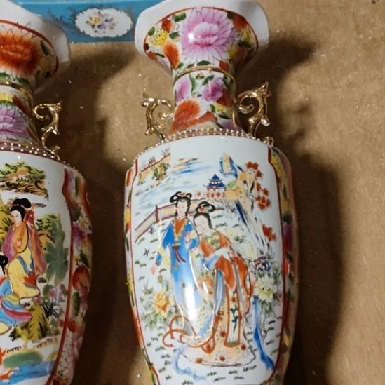 陶瓷花瓶高46微瑕特价出不退换