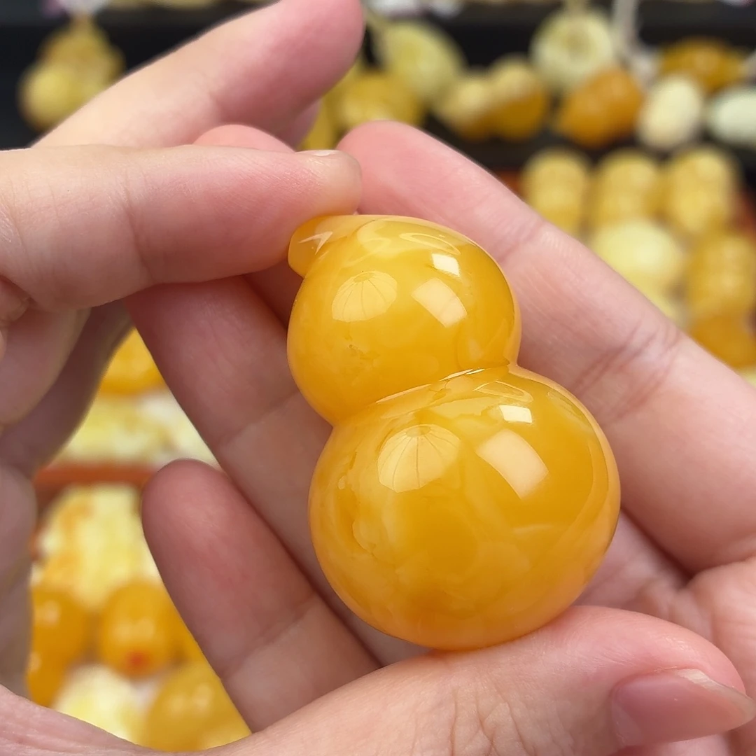 蜜蜡未镶嵌毛衣链蜜蜡