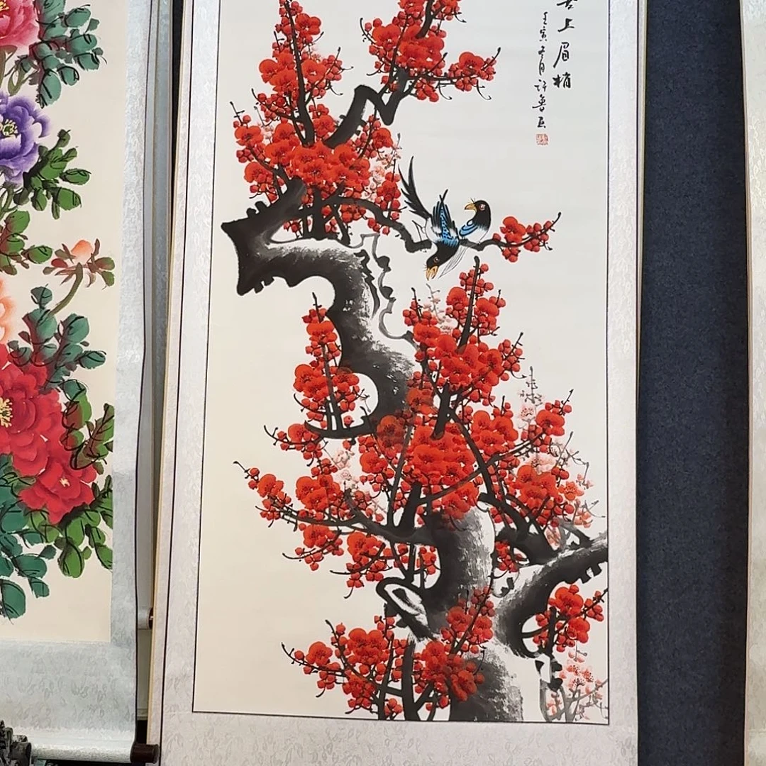 纯手绘国画作品好看四尺