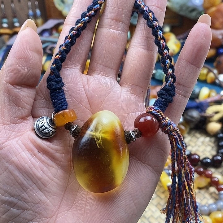 蜜蜡未镶嵌项链项链