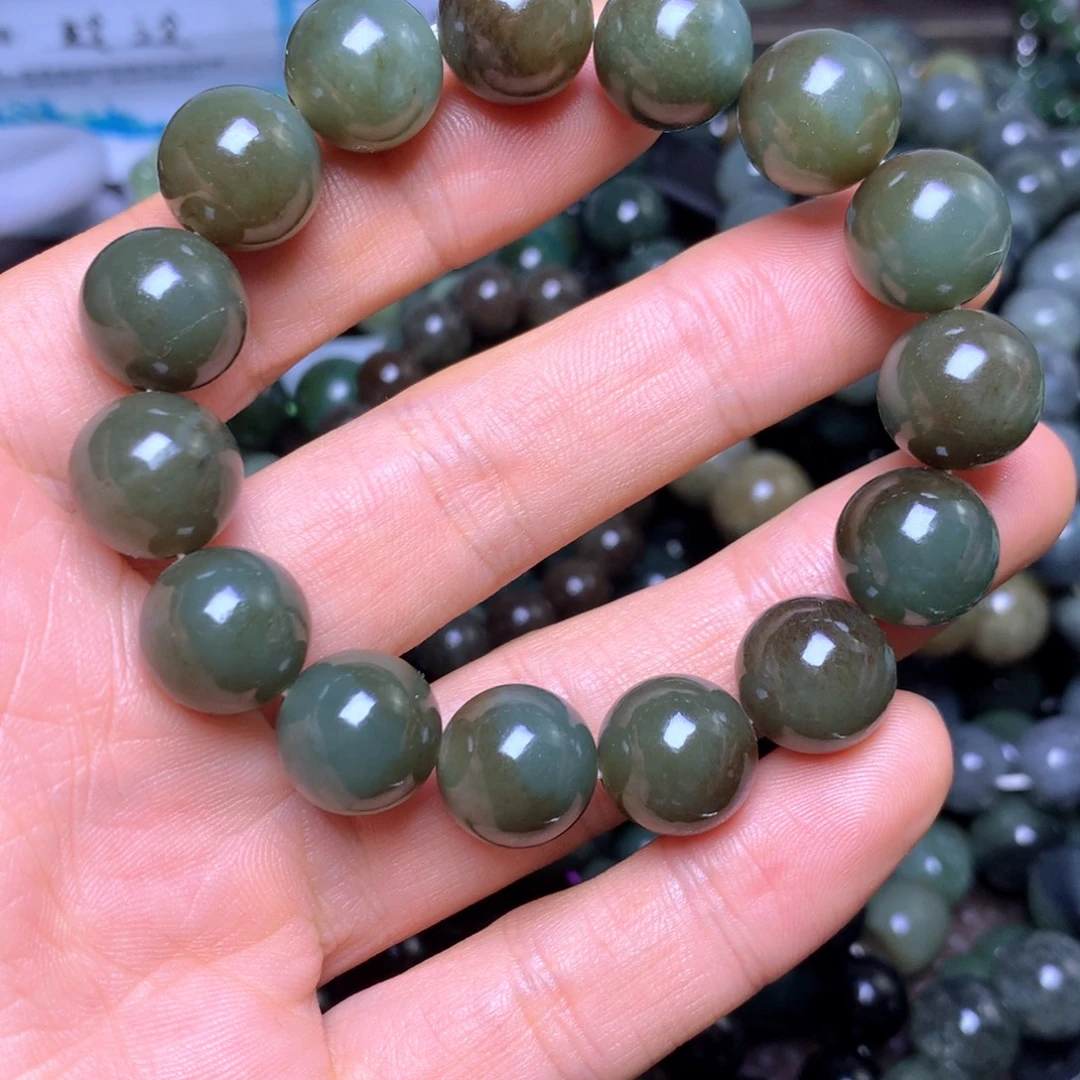 和田玉未镶嵌手串14