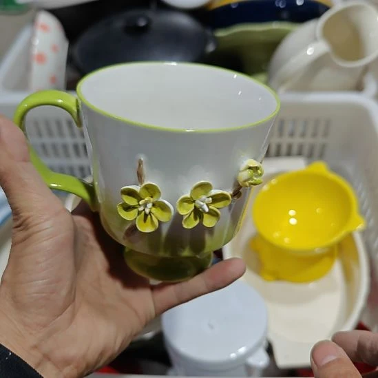 杯陶瓷杯碗盘微瑕疵介意慎拍