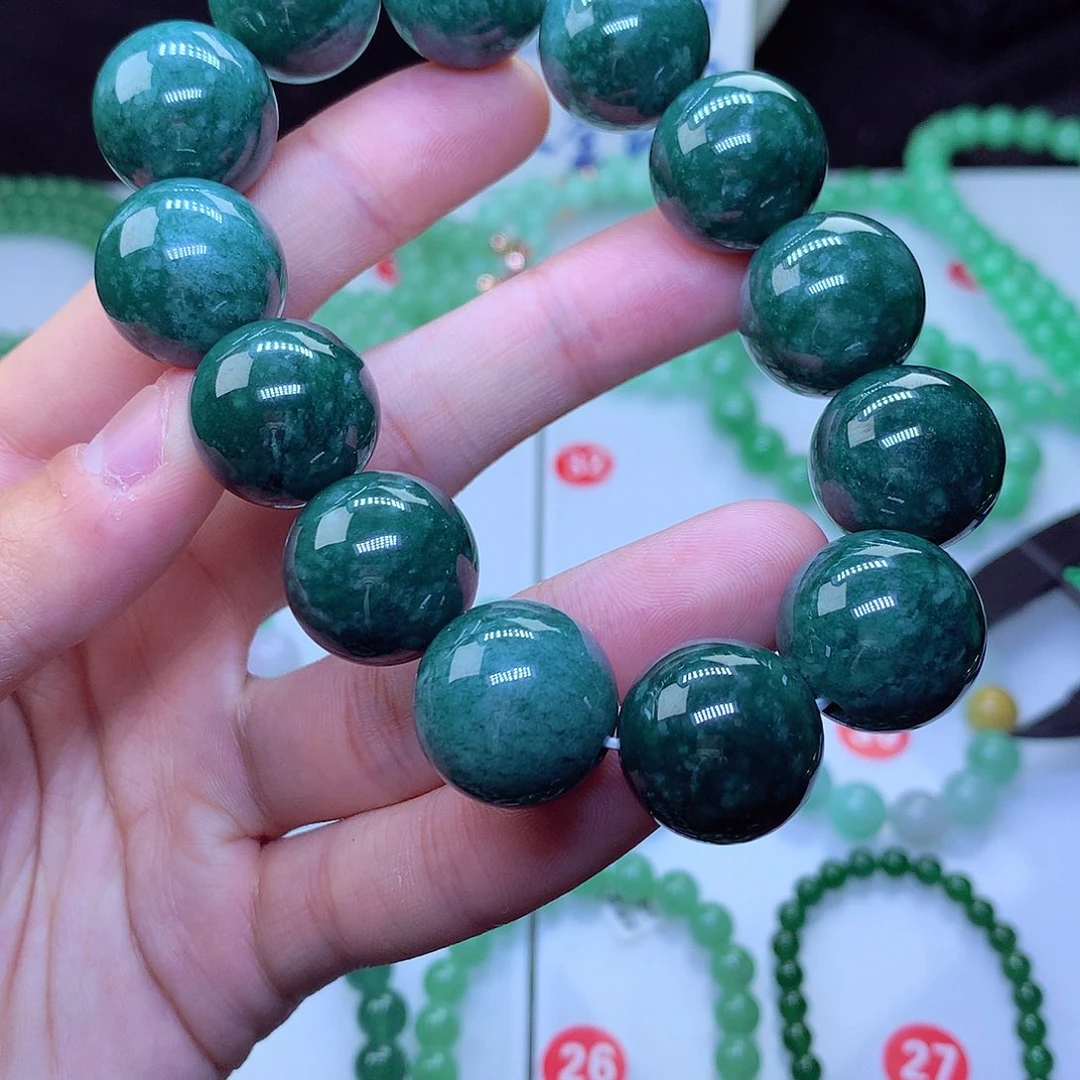 翡翠毛衣链未镶嵌