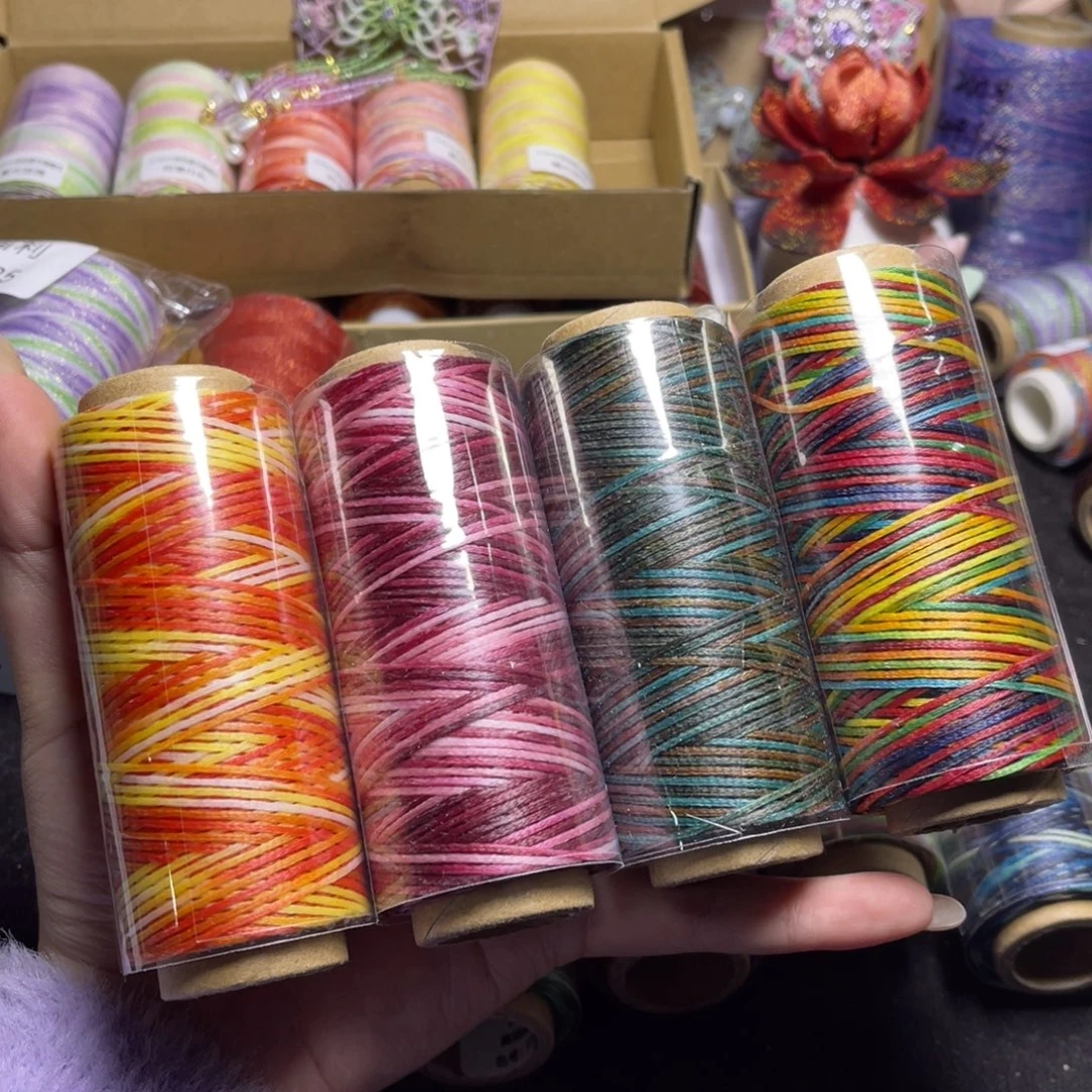 腈纶1.0段染扁蜡50g4色