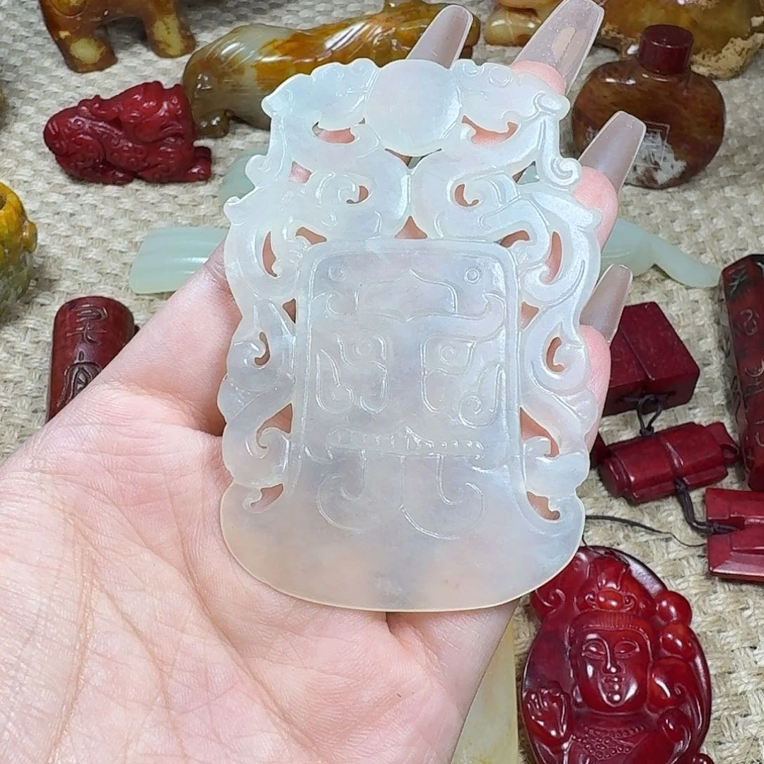 白玉菩提吊坠挂件