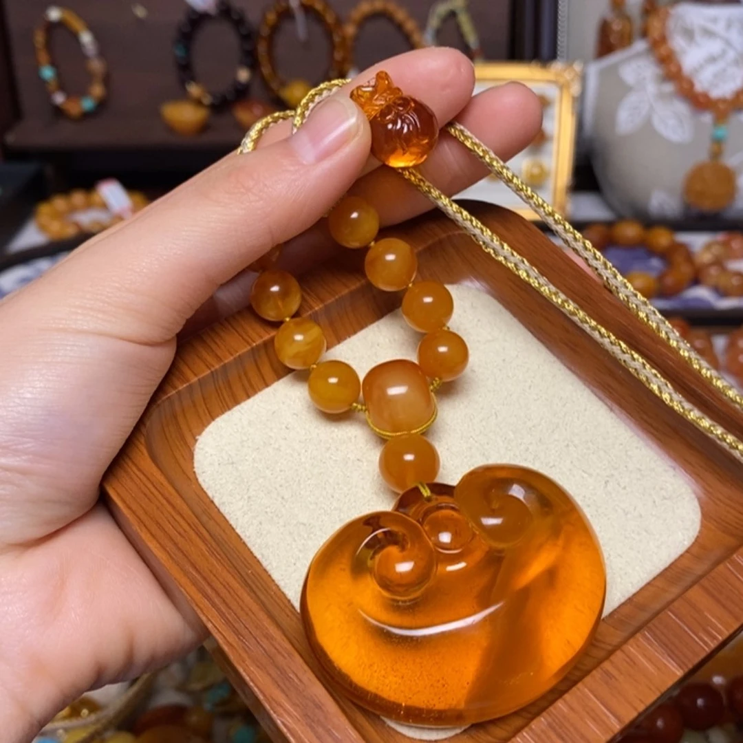 【闪购商品】蜜蜡颈饰未镶嵌项链定制