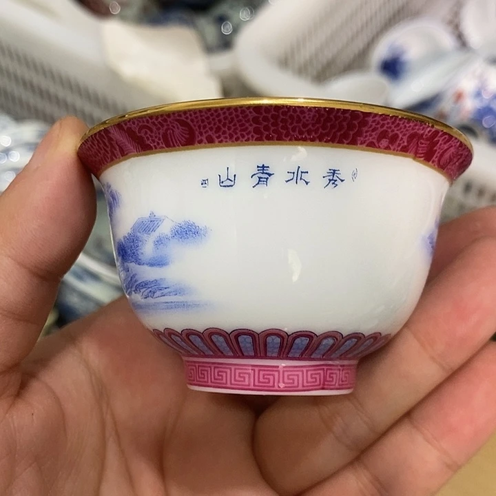 摆件景德镇陶瓷主人杯24566