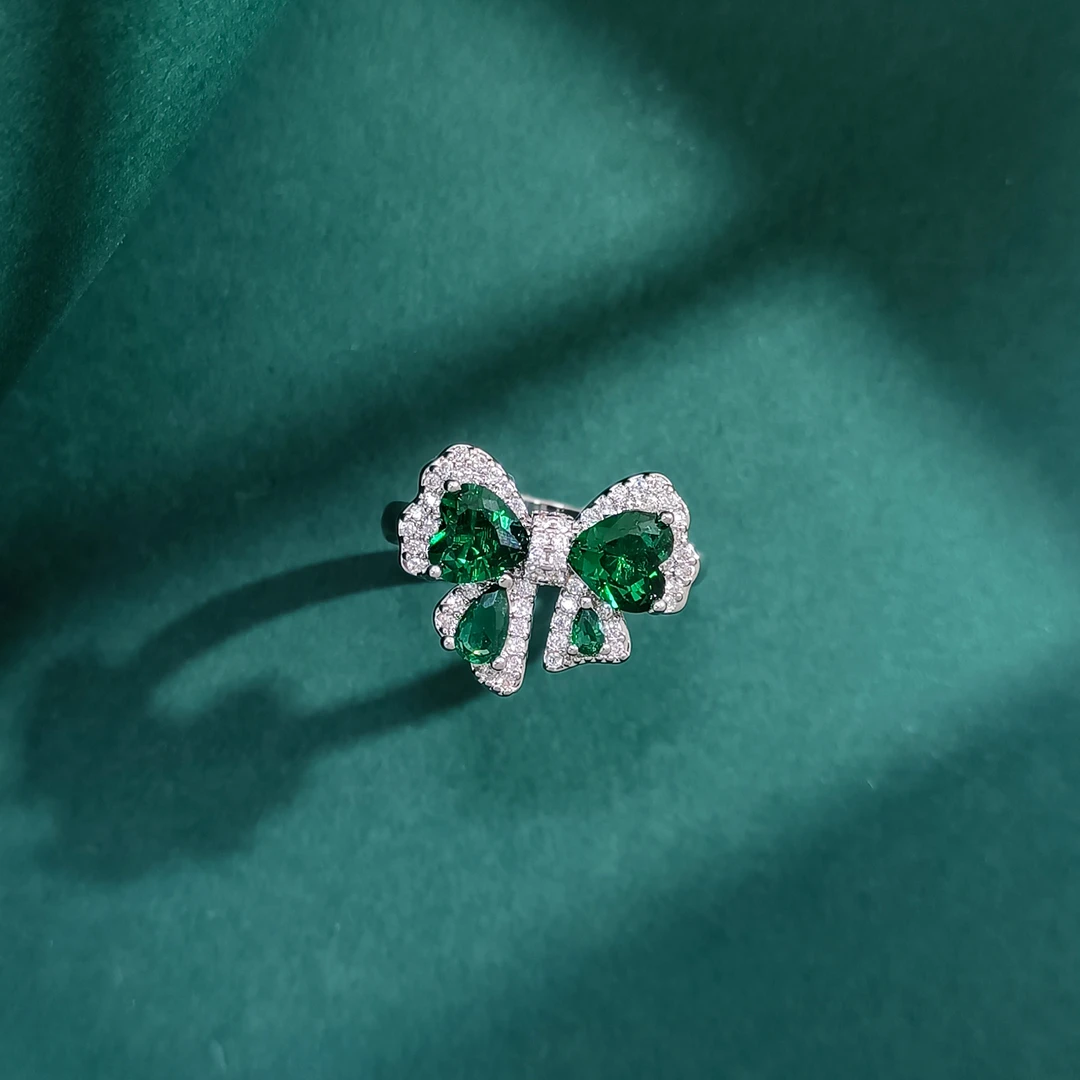 铜合金合成锆石戒指 WHLM-002864【苔丝蝶誓】戒指欧美时尚气质精致