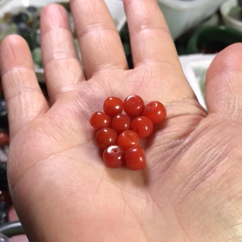 未镶嵌南红玛瑙珠宝半成品